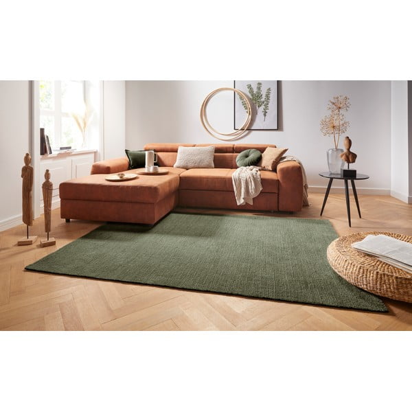 Tappeto verde scuro , 120 x 170 cm Supersoft - Mint Rugs-image-1