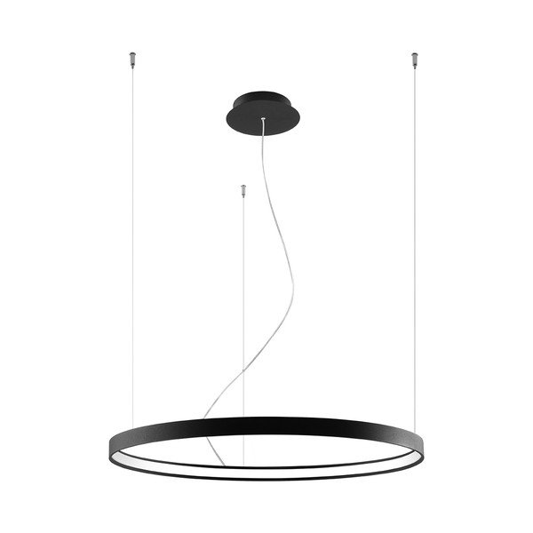 Lampadario LED nero in alluminio ø 78 cm RIO – Thoro