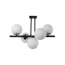 Lampada da soffitto bianca e nera con paralume in vetro ø 15 cm Sail - Squid Lighting
