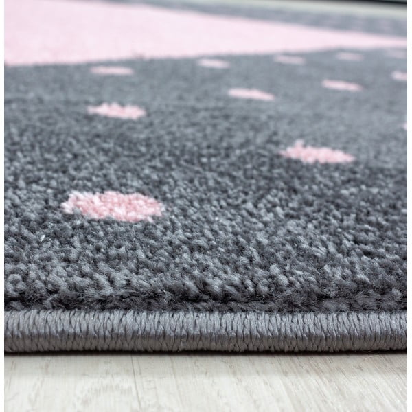 Tappeto per bambini rosa-grigio 80x150 cm Bambi - Ayyildiz Carpets-image-4