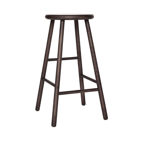 Sedia da bar colore naturale scuro in frassino massiccio (altezza della seduta 65 cm) Moto – OYOY Living Design