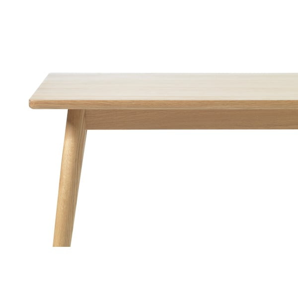 Tavolo da pranzo allungabile con piano effetto rovere colore naturale 150x90 cm Barrali - Unique Furniture-image-4