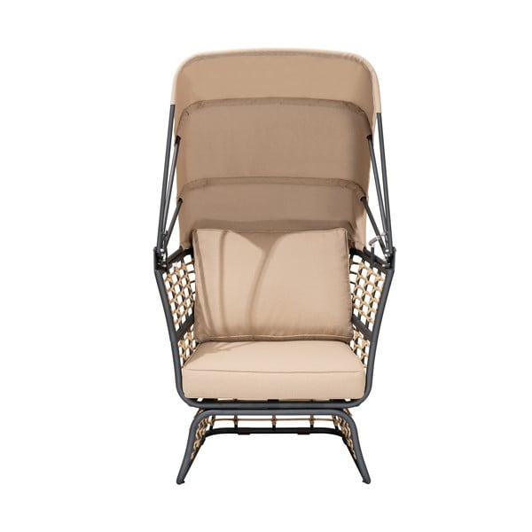 Poltrona da giardino in metallo beige Paros - Garden Pleasure-image-3