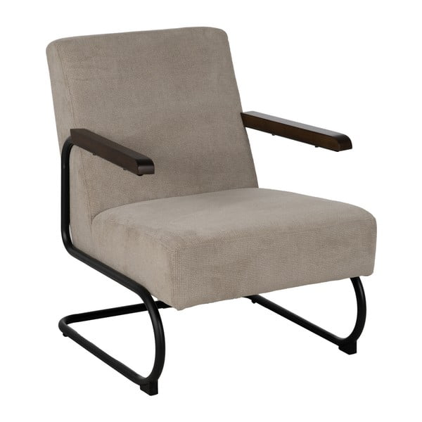 Poltrona grigio tortora con rivestimento in ciniglia Industra – Ixia