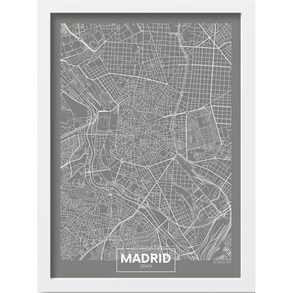 Poster in cornice 40x55 cm Madrid - Wallity