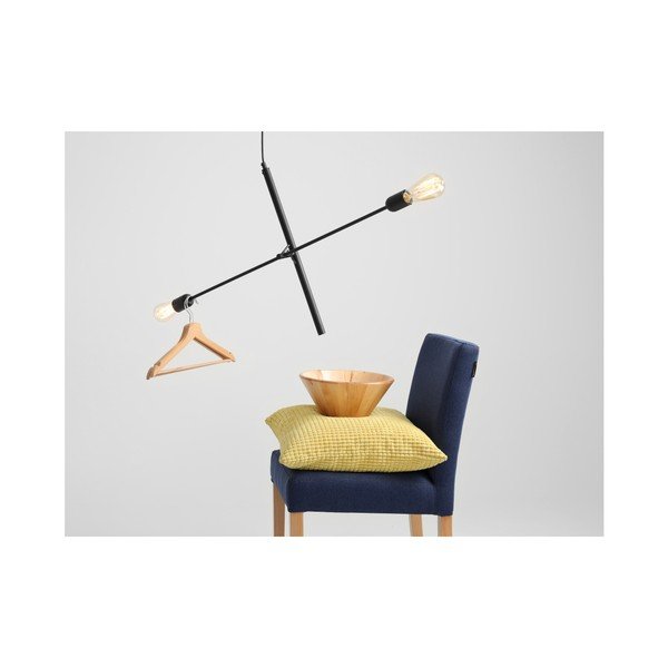 Lampada a sospensione nera per 2 lampadine Modulo personalizzato Twigo - CustomForm-image-2