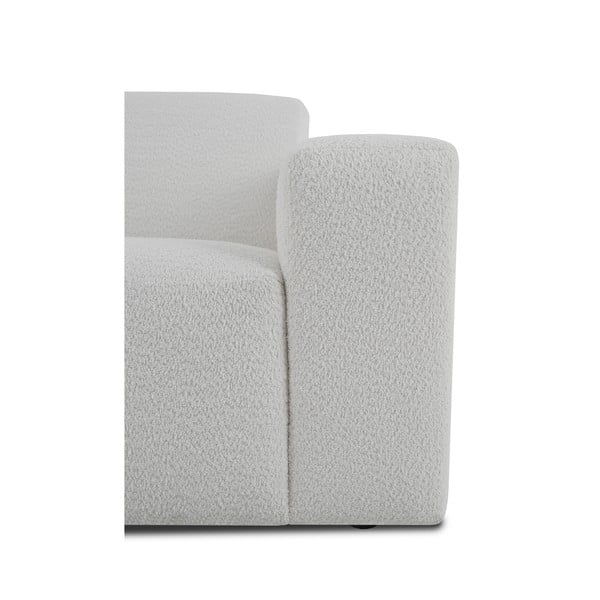 Divano bouclé bianco 228 cm Roxy - Scandic-image-4