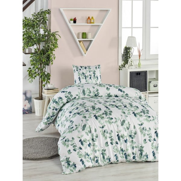 Biancheria per letto singolo in cotone ranforce Sabine Green, 140 x 200 cm - Mijolnir-image-2