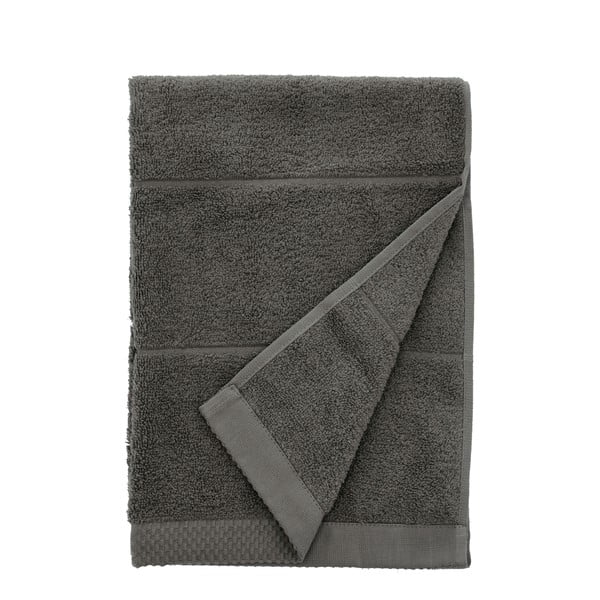 Asciugamano tipo terry grigio scuro in cotone 50x100 cm Line – Södahl