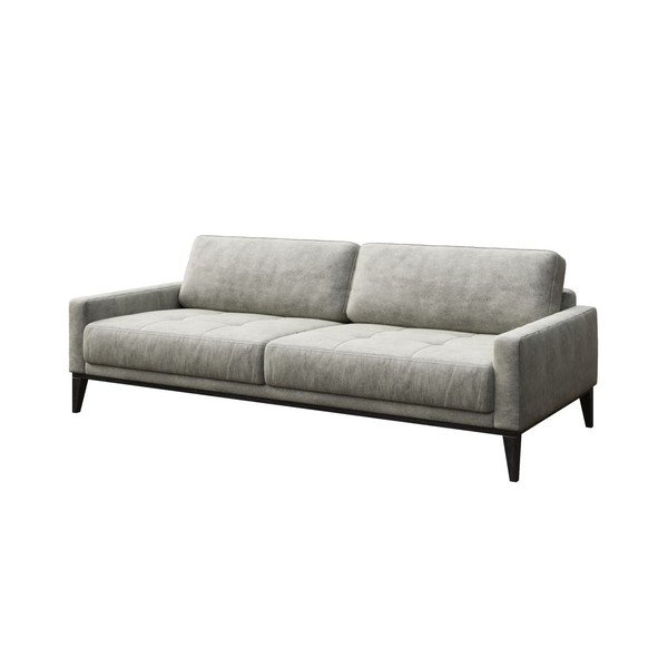 Divano Musso in similpelle grigia, 210 cm - MESONICA-image-2