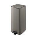 Cestino per la spazzatura grigio in acciaio con pedale 30 l Bo – Brabantia