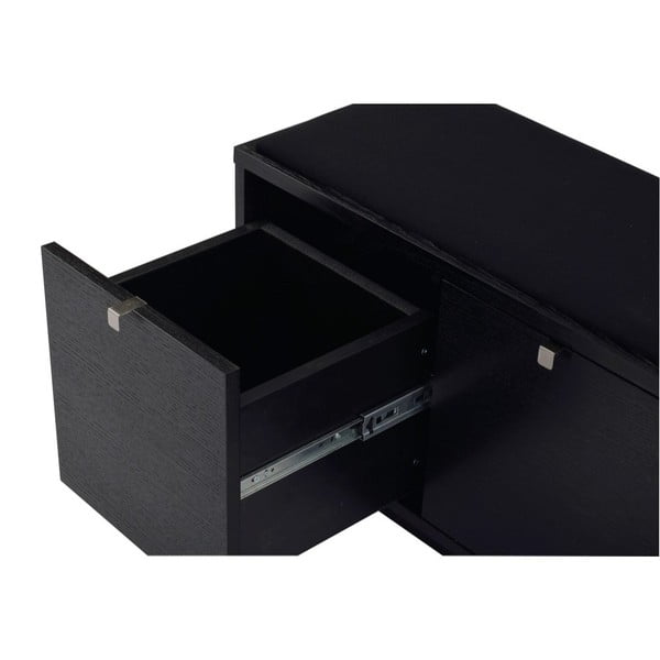 Scarpiera nera con panca 70 cm Confetti - Rowico-image-4