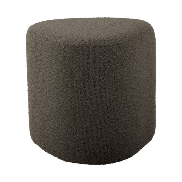 Sgabello grigio/marrone in tessuto bouclé Ada - Leitmotiv-image-2