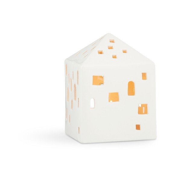 Portacandele in ceramica per tea light Urbania Lighthouse Town House - Kähler Design-image-2