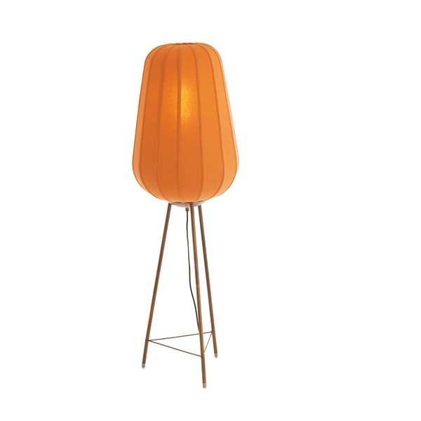 Lampada da terra color terracotta con paralume in tessuto (altezza totale 133 cm) Bibury – Light & Living-image-1