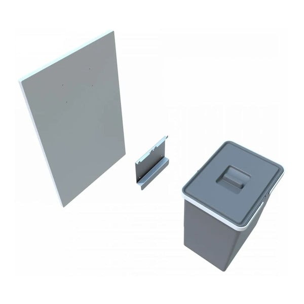 Cestino per rifiuti in plastica incorporato da 15 l Easy - Elletipi-image-2