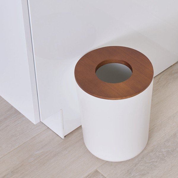 Cestino per vanità bianco Eco - iDesign-image-2