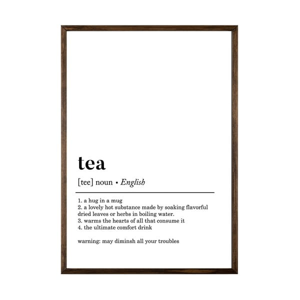 Poster 50x70 cm Tea - Wallity