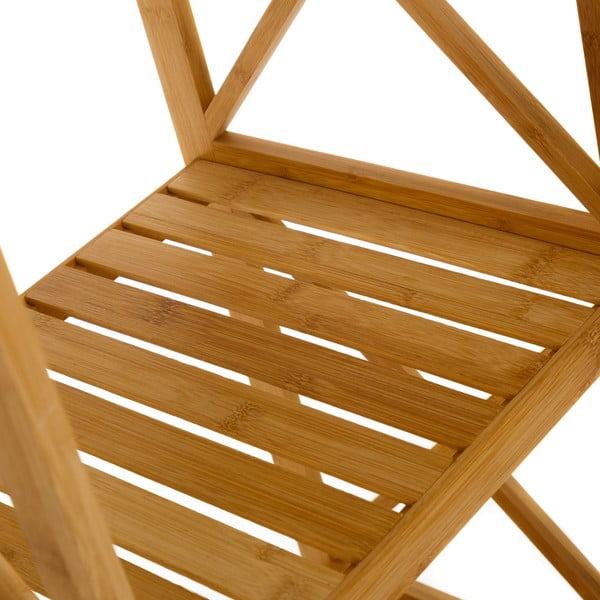 Mensola da bagno in bambù colore naturale 33x119 cm - Casa Selección-image-1