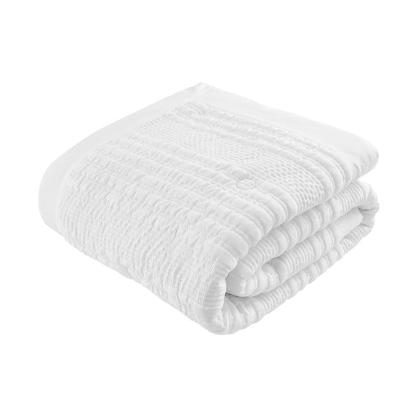 Copriletto trapuntato bianco per letto matrimoniale 220x220 cm Lennon Stripe - Catherine Lansfield-image-2