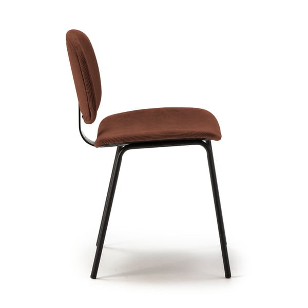 Sedie da pranzo bordeaux in un set di 2 Arus - Marckeric-image-3