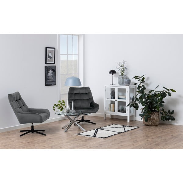 Poltrona grigia girevole Paris – Actona-image-1