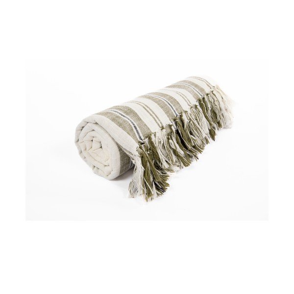 Coperta verde in cotone 150x200 cm Indira – Tiseco Home Studio-image-2