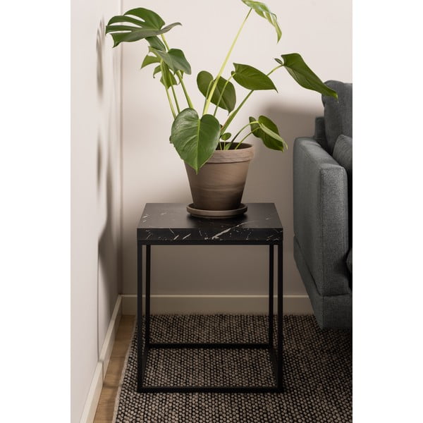 Tavolino con piano in marmo 40x40 cm Barossa - Actona-image-1