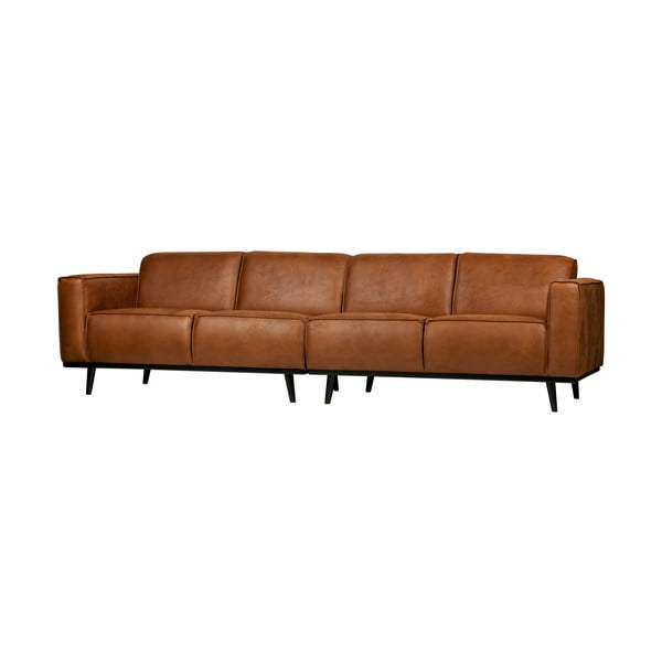 Divano marrone con rivestimento in finta pelle 280 cm Statement – WOOOD-image-2