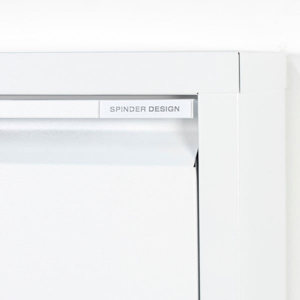 Scarpiera bianca in metallo con ante ribaltabili 75x77,5x22,5 cm Billy – Spinder Design-image-4