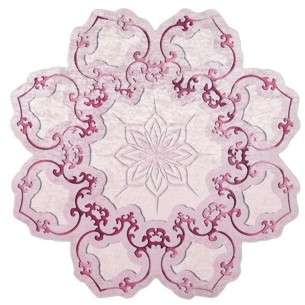 Tappeto rosa Camina Feo, ⌀ 80 cm Pembe - Vitaus