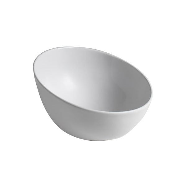 Lavabo rotondo bianco in ceramica ø 44,5 cm Dome Obliquo – Sapho