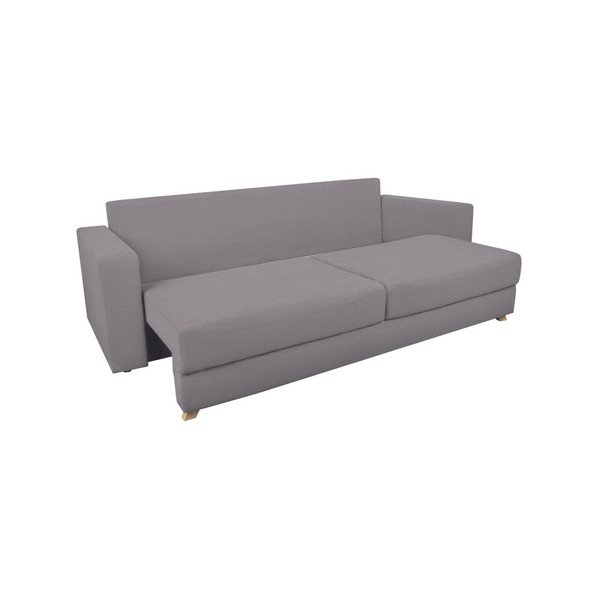 Světle šedá trojmístná rozkládací pohovka Kooko Home Soul-image-3