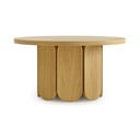 Tavolino rotondo con piano in rovere naturale 78x78 cm Soft - Woodman