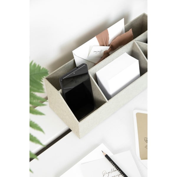 Organizer in cartone per cancelleria Elisa Canvas Paper Laminate – Bigso-image-4