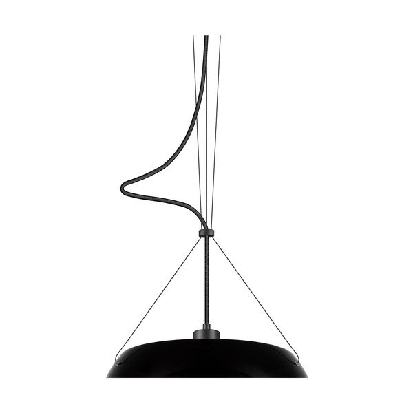Apparecchio a sospensione nero Elementary Glossy S, ⌀ 33 cm Momo - Sotto Luce-image-1