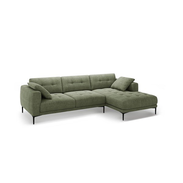 Divano angolare verde (con penisola a destra/con chaise lounge) Bemy – Micadoni -image-1