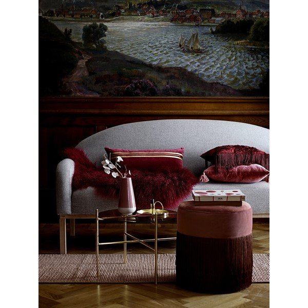 Světle růžový bavlněný koberec Bloomingville Romantic, 70 x 240 cm-image-1
