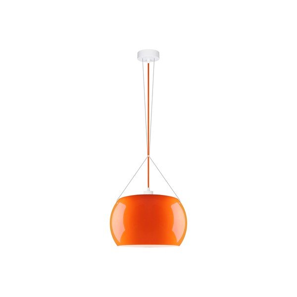 Oranžové lesklé závěsné svítidlo Sotto Luce MOMO
