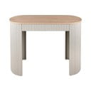 Tavolo consolle beige in metallo 40x100 cm Estriado  – Leitmotiv