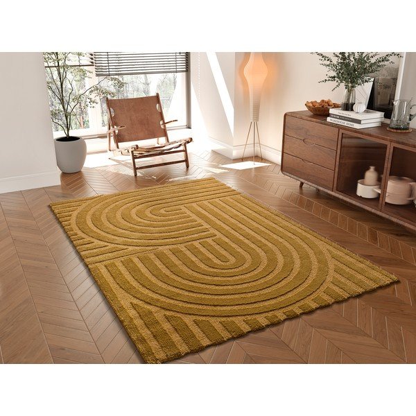 Tappeto senape 120x170 cm Snowy - Universal-image-1
