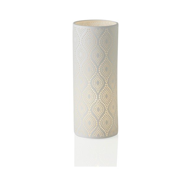 Lampada da tavolo in porcellana Eclettica, altezza 28 cm - Brandani-image-1
