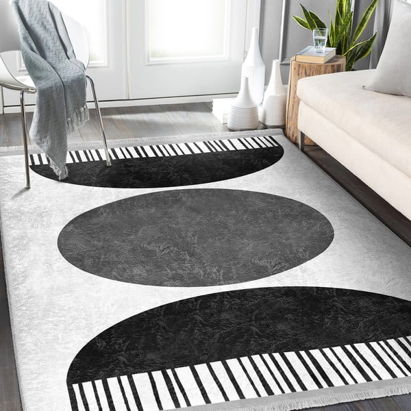 Tappeto bianco-nero 160x230 cm - Mila Home-image-2