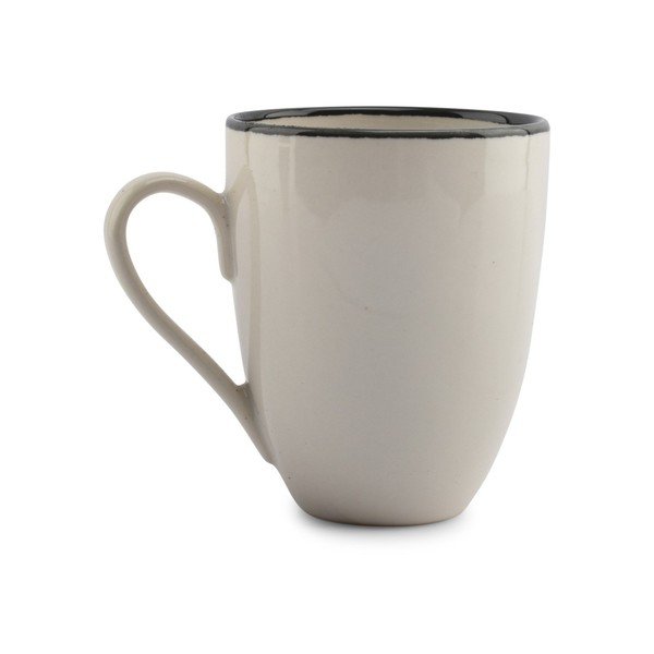 Tazza nera/color crema in gres 350 ml Gravel – ONA