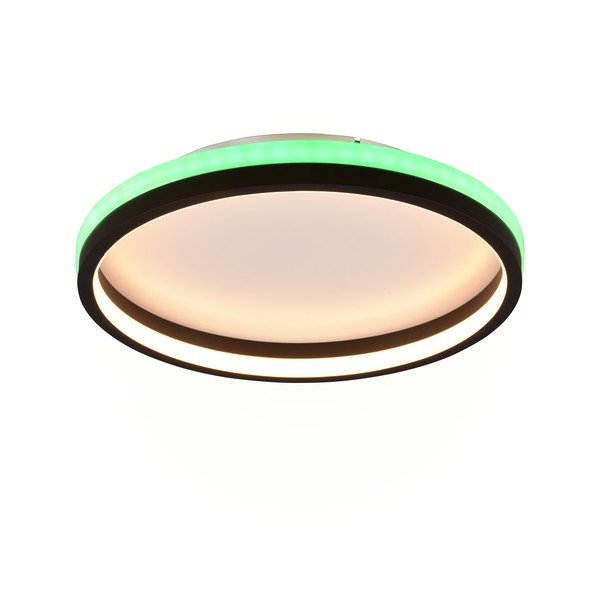 Nero opaco Plafoniera LED con telecomando ø 39 cm Hiko - Reality-image-1