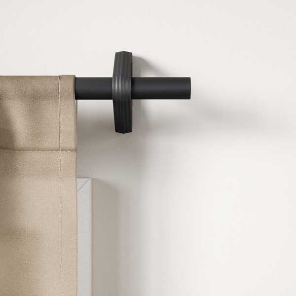 Bastone per tende nero opaco in acciaio regolabile 107 - 305 cm Trinity – Umbra-image-1