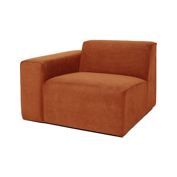 Modulo divano in velluto a coste arancione (angolo sinistro) Sting - Scandic-image-2