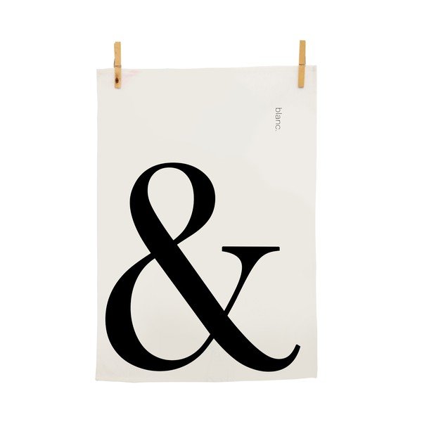 Set di 2 asciugamani Ampersand - Blanc-image-3