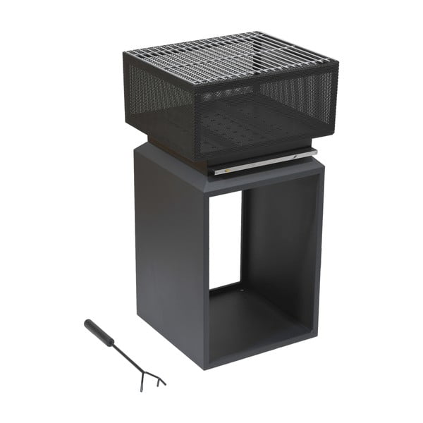 Camino in acciaio inox Cube - Cattara-image-2