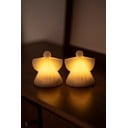 Decorazioni luminose bianche in set di 2 pezzi ø 9 cm Asta - Sirius